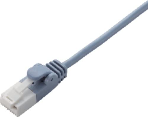 【ポイント2倍】 【300円引クーポン付】 エレコム LANケーブル CAT6 20m ツメが折れない 爪折れ防止コネクタ cat6準拠 スリム ブルー 送料無料
