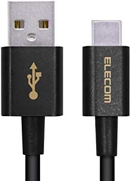 エレコム スマホ用USBケーブル/USB(A-C)/認証品/やわらか耐久/0.7m/ブラック 送料無料