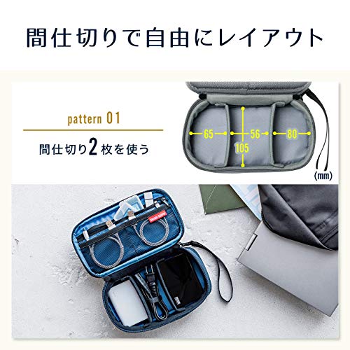 【ポイント2倍】 【クーポン付】 サンワダイレクト トラベルポーチ ガジェットポーチ 旅行 出張 便利グッズ マウス ケーブル モバイルバッテリー 収納ポーチ 送料無料 moderatoshop-10052648 モデラート ガジェットショップ サンプル画像3