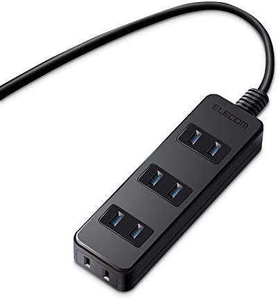 Rakuten - 【ポイント2倍】 【クーポン付】 エレコム 電源タップ ほこりシャッター付 スイングプラグ 4個口 5m ブラック AVT-ST02-2450BK