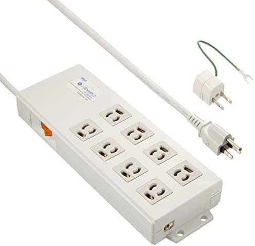 Rakuten - 【ポイント2倍】 【クーポン付】 サンワサプライ ノイズフィルタ内蔵タップ 3P 8個口 マグネット付き TAP-3803NFN