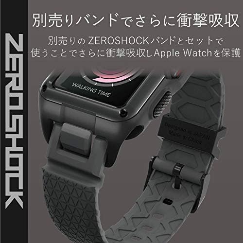 エレコム Apple Watch ケース 38mm ZEROSHOCK ブラック AW-38ZEROBK