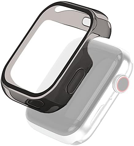 エレコム Apple Watch 44mm フルカバーケース ハイブリッド クリアブラック AW-44CSUCBKC