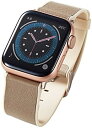 【200円引クーポン付】 エレコム Apple Watch (アップルウォッチ) バンド 41mm 40mm 38mm レザー 革 TPU(2)