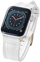 【200円引クーポン付】 エレコム Apple Watch (アップルウォッチ) バンド 41mm 40mm 38mm レザー 革 TPU
