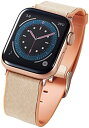 【200円引クーポン付】 エレコム Apple Watch (アップルウォッチ) バンド 41mm 40mm 38mm レザー 革 TPU