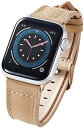 【200円引クーポン付】 エレコム Apple Watch (アップルウォッチ) バンド 41mm 40mm 38mm レザー 革 TPU