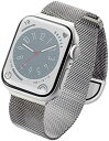 【200円引クーポン付】 エレコム Apple Watch アップルウォッチ バンド ステンレス 編み込み マグネットバックル 工具無し 41mm 40mm