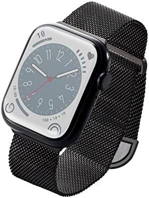 Rakuten - 【ポイント2倍】 【クーポン付】 エレコム Apple Watch アップルウォッチ バンド ステンレス 編み込み マグネットバックル 工具無し 49mm 45mm