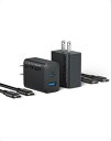 【200円引クーポン付】 Anker Charger (20W, 2-port) with USB-C & USB-C ケーブル アンカー 20W 送料無料