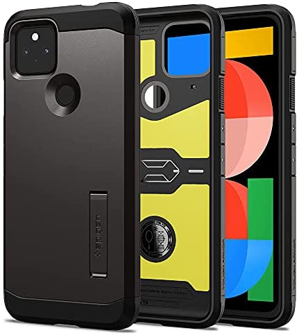 Rakuten - 【ポイント2倍】 【クーポン付】 Spigen Pixel 5a 5G ケース 耐衝撃 スタンド機能 シュピゲン 米軍MIL規格取得 三重構造 衝撃 吸収 タフ・アーマー ACS02913 (ガンメタル) 送料無料