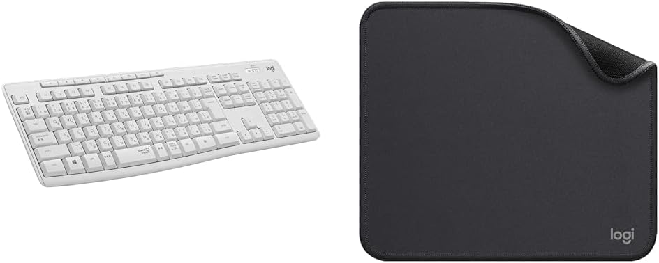  ロジクール 静音 ワイヤレスキーボード K295OW + マウスパッド MP10GR  日本語配列 オフホワイト Unifying USBレシーバー ワイヤレス キーボード K295 MP10 国内正規品 送料無料
