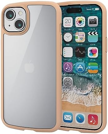 Rakuten - 【ポイント2倍】 【クーポン付】 エレコム iPhone15 Plus ケース TOUGH SLIM LITE 背面ガラス 耐衝撃 衝撃吸収 薄型 軽量 送料無料
