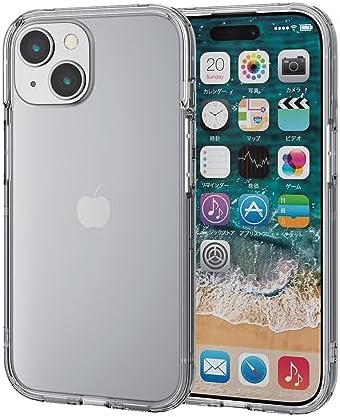 Rakuten - 【ポイント2倍】 【クーポン付】 エレコム iPhone15 ケース バンパー 側面保護 耐衝撃 衝撃吸収 ハイブリッド素材 ストラップホール付き 送料無料