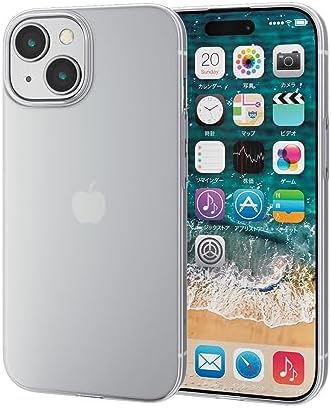 Rakuten - 【ポイント2倍】 【クーポン付】 エレコム iPhone15 ケース ソフト 薄型 0.7mm クリア PM-A23AUCUCR 送料無料