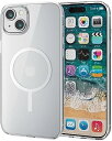 【200円引クーポン付】 エレコム iPhone15 Plus ケース マグネット 磁力吸着 マグネット内蔵 ストラップホール付き 送料無料
