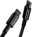 【ポイント2倍】 【200円引クーポン付】 Baseus USB-C to USB-C ケーブル PD対応 100W/5A 急速充電 亜鉛合金採用 ナイロン編組...