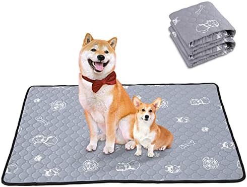 【ポイント2倍】 【200円引クーポン付】 洗えるペットシーツ ペットシーツ 洗える 2枚セット 滑り止め 犬シーツワイド おしっこシート ペット ペットシーツ 消臭 下敷きマット 四重構造 漏れ防止 速乾 滑り止め 中型 大型 犬・猫 犬用 （ライトグレー60x45cm） 送料無料