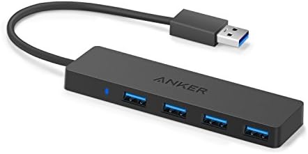 【200円引クーポン付】Anker USB3.0 ウルトラスリム 4ポートハブ USB3.0高速ハブ 軽量・コンパクト5Gbps高速転送 バスパワー 軽量 コンパクト MacBook/iMac/Surface Pro 等 ノートPC
