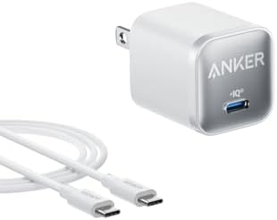 最大45W出力でスマホへ急速充電：高出力とコンパクト設計の両立を実現。スマホやタブレット端末だけでなく、ノートPCにも充電可能です。折りたたみ式プラグ搭載の超コンパクト設計：一般的な30W出力の充電器と比較して約56%の小型化を実現。折りたたみ式プラグ搭載モデルで持ち運びにも最適です。USB-C & USB-C ケーブル同梱：USB-C & USB-C ケーブル同梱のため、お使いのUSB-Cポート搭載製品にすぐに充電が可能です。高出力でも安全性を実現：ActiveShield? 3.0によりさらなる安全性を実現。常に温度を計測し制御するためお使いの機器を24時間守ります。幅広い対応機種：最大45W出力で、iPhoneやiPadなどのApple製品からGalaxyなどのAndroidスマートフォンまで、幅広い機器に急速充電が可能です。パッケージ内容：Anker Nano Charger (45W)、USB-C ＆ USB-C ケーブル (1.8m)、取扱説明書、カスタマーサービス最大45W出力でスマホへ急速充電：高出力とコンパクト設計の両立を実現。スマホやタブレット端末だけでなく、ノートPCにも充電可能です。折りたたみ式プラグ搭載の超コンパクト設計：一般的な30W出力の充電器と比較して約56%の小型化を実現。折りたたみ式プラグ搭載モデルで持ち運びにも最適です。USB-C & USB-C ケーブル同梱：USB-C & USB-C ケーブル同梱のため、お使いのUSB-Cポート搭載製品にすぐに充電が可能です。高出力でも安全性を実現：ActiveShield? 3.0によりさらなる安全性を実現。常に温度を計測し制御するためお使いの機器を24時間守ります。幅広い対応機種：最大45W出力で、iPhoneやiPadなどのApple製品からGalaxyなどのAndroidスマートフォンまで、幅広い機器に急速充電が可能です。パッケージ内容：Anker Nano Charger (45W)、USB-C ＆ USB-C ケーブル (1.8m)、取扱説明書、カスタマーサービス