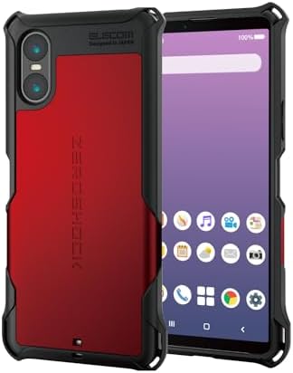 Rakuten - 【ポイント2倍】 【クーポン付】 Xperia 10 VI (SO-52E) ケース カバー 耐衝撃 衝撃吸収 ZEROSHOCK 4つ角ダンパー ダブルレイヤー設計 ハニカム構造 ストラップホール付き カメラ保護 エアークッション レッド PM-X241ZERORD