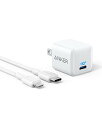 【200円引クーポン付】 アンカー Anker 充電器 PowerPort III Nano 20W(PD 充電器 20W) with USB-C to ライト...