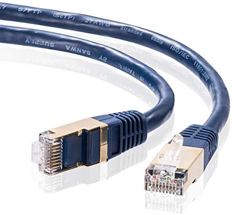 Rakuten - 【ポイント2倍】 【クーポン付】 サンワサプライ CAT7LANケーブル (10m) 10Gbps/600MHz RJ45 ネイビーブルー KB-T7-10NVN 送料無料