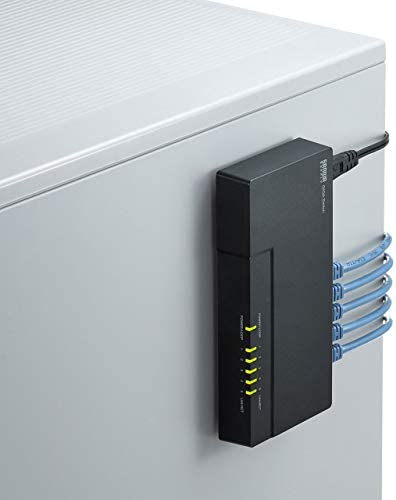 【200円引クーポン付】 サンワサプライ ギガビット対応 スイッチングハブ(5ポート) マグネット付き LAN-GIGAP502BK 送料無料