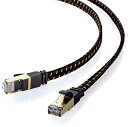 【200円引クーポン付】 サンワサプライ LANケーブル CAT8 メッシュフラット 40/25Gbps/2000MHz ギガビット イーサネットケーブル 送料...
