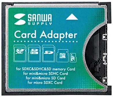 【ポイント2倍】 【300円引クーポン付】 サンワサプライ SDXC用CF変換アダプタ ADR-SDCF1N 送料無料