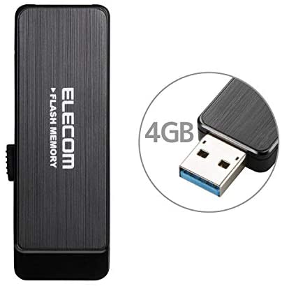 【200円引クーポン付】 エレコム USBメモリ 4GB USB3.0 情報漏洩対策 パスワードロック ハードウェア暗号化機能搭載 ブラック 送料無料