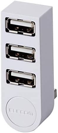 【ポイント2倍】 【200円引クーポン付】 エレコム USBハブ 2.0 バスパワー 3ポート 直挿し 機能主義 MacBook/Surface 送料無料