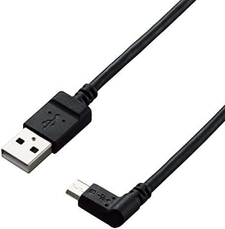 Rakuten - 【ポイント2倍】 【クーポン付】 エレコム USBケーブル カメラ接続用L字USBケーブル 右L字 (micro-Bタイプ) USB-A to micro-B 送料無料