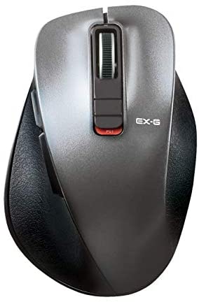 【200円引クーポン付】 エレコム ワイヤレスマウス Bluetooth EX-G 握りの極み 静音設計 5ボタン マルチペアリング 端末2台切替可 送料無料
