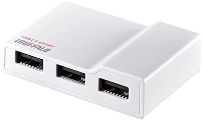 【200円引クーポン付】 BUFFALO PC/TV対応 4ポートセルフパワーハブ ホワイト BSH4A11WH 送料無料
