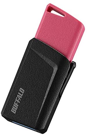 BUFFALO USB3.1(Gen1)プッシュスライドUSBメモリ 64GB ピンク RUF3-SP64G-PK 送料無料