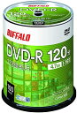 【200円引クーポン付】 バッファロー DVD-R 1回録画用 4.7GB 100枚 スピンドル CPRM 片面 1-16倍速 ホワイトレーベル 送料無料