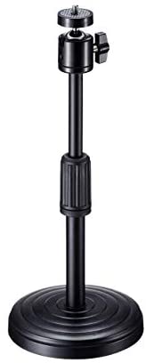 【200円引クーポン付】 サンワサプライ WEBカメラ用卓上スタンド(スマホホルダー付き) 1/4-20UNCインチネジ CMS-STN1BK 送料無料