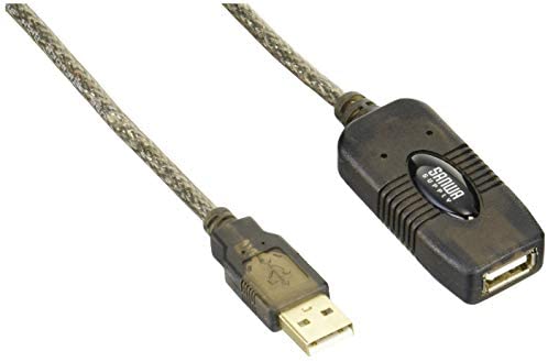 【200円引クーポン付】 サンワサプライ 5m延長USBアクティブリピーターケーブル KB-USB-R205N 送料無料