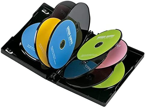 【200円引クーポン付】 サンワサプライ DVDトールケース(10枚収納・3枚セット・ブラック) DVD-TW10-03BKN 送料無料