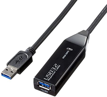 Cable - 【ポイント2倍】 【クーポン付】 サンワサプライ USB延長ケーブル 3m延長(USB3.2 Gen1アクティブリピーターケーブル) 送料無料