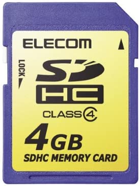 【200円引クーポン付】 エレコム SDHCカード 4GB Class4 NINTENDO 3DS動作確認済み MF-FSDH04G 送料無料