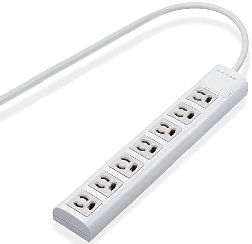 【ポイント2倍】 【300円引クーポン付】 エレコム 電源タップ マグネット付 抜け止めコンセント 3pin-2pin変換アダプタ付 3pin 7個口 5m ホワイト 送料無料