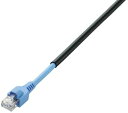 【200円引クーポン付】 エレコム LANケーブル 20m 爪折れ防止保護カバー 屋外対応 CAT5e ブラック LD-VAPFR/BK20 送料無料
