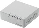 【200円引クーポン付】 エレコム スイッチングハブ 5ポート 10/100Mbps マグネット付き AC電源 EHC-F05PA-JW 送料無料