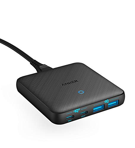  アンカー Anker 充電器 PowerPort Atom III 65W Slim (PD 充電器 4ポート USB-C / PD対応 / PowerIQ 3.0 (Gen2)搭載 / GaN(窒素ガリウム)採用】USB-C機器対応 送料無料