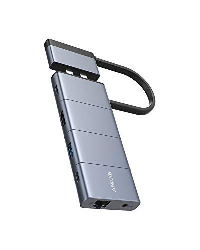 【200円引クーポン付】 アンカー Anker PowerExpand 9-in-2 USB-C メディア ハブ 4K HDMIポート 100W PD対応 USB-Cポート 多機能USB-Cポート USB-Aポート 1Gbps イーサネット 3.5 mm オーディオジャック microSD SDカード スロット搭載 MacBook Pro / Air 用 送料無料