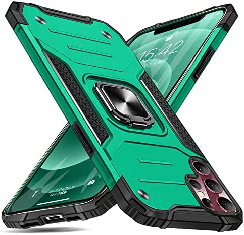 Rakuten - 【ポイント2倍】 【クーポン付】 Galaxy S22 Ultra ケース リング 衝撃吸収 耐衝撃 落下防止 米国軍事MIL標準取得 スタンド機能 PC+TPU 送料無料