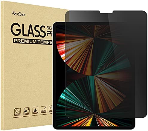 Rakuten - 【ポイント2倍】 【クーポン付】 ProCase iPad Pro 12.9 ガラスフィルム アイパッド 2021 2020 2018、覗き見防止 画面保護 送料無料