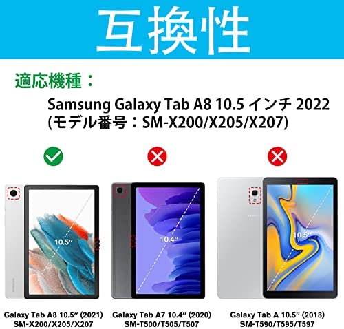 【ポイント2倍】 【200円引クーポン付】 ProCase Galaxy Tab A8 10.5 インチ 2022 SM-X205/X200/207 キーボードケース 送料無料